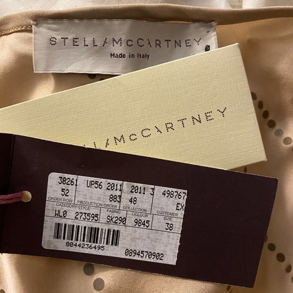 NWT Stella McCartney beige top with pink crystals - Picture 7 of 8